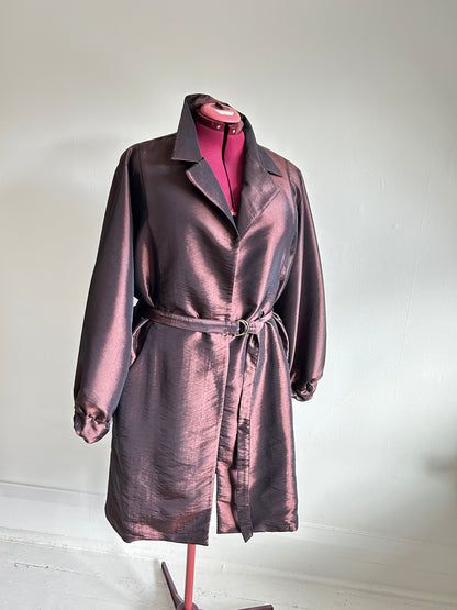 Edit Trench with Lightweight Tafetta Chocolate Sizes XS-3X #CTEC