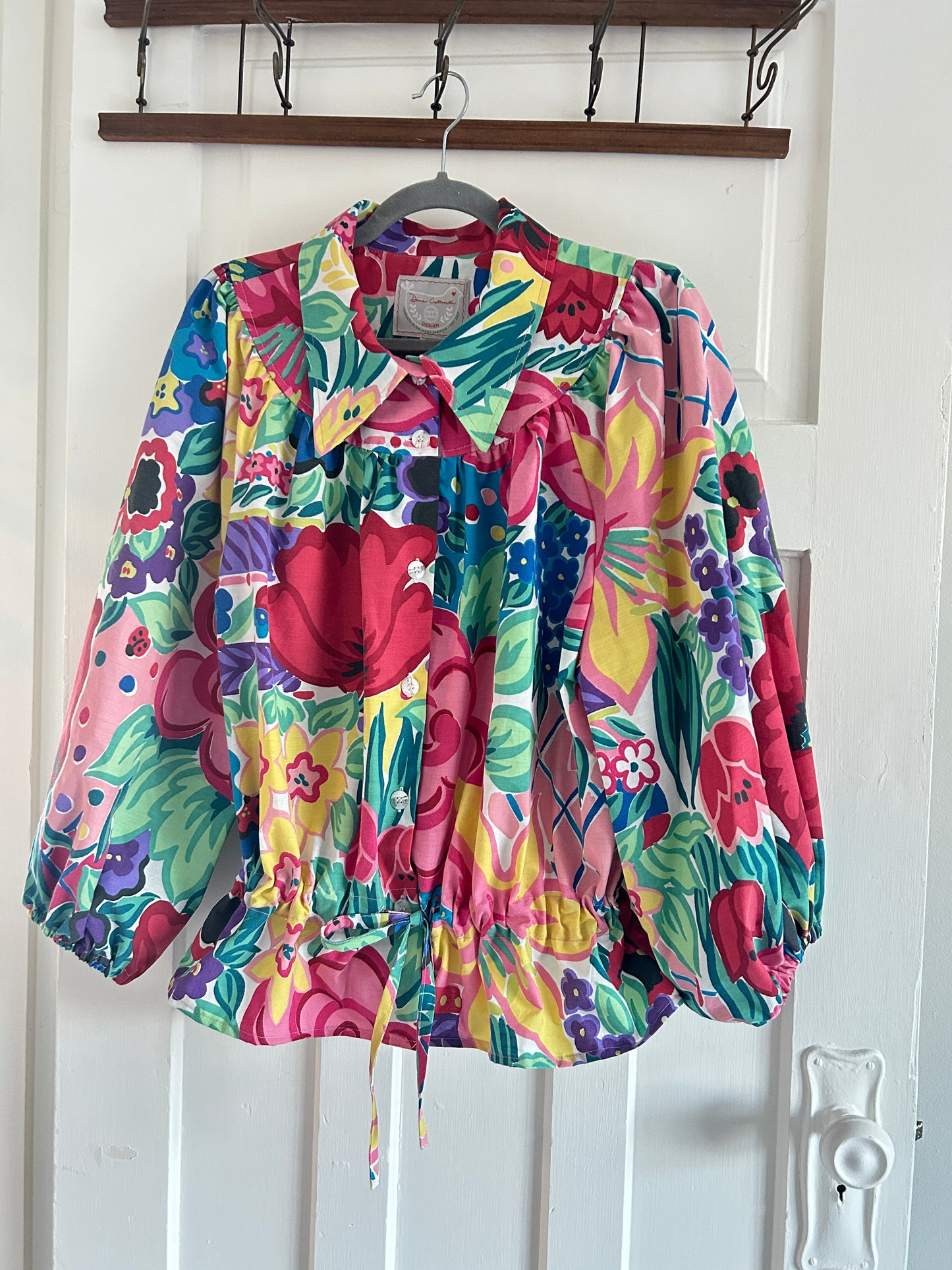 Jorgen Blouse - One of a Kind Upcycled Buttondown Size S/M & 2X/3X #JOR16