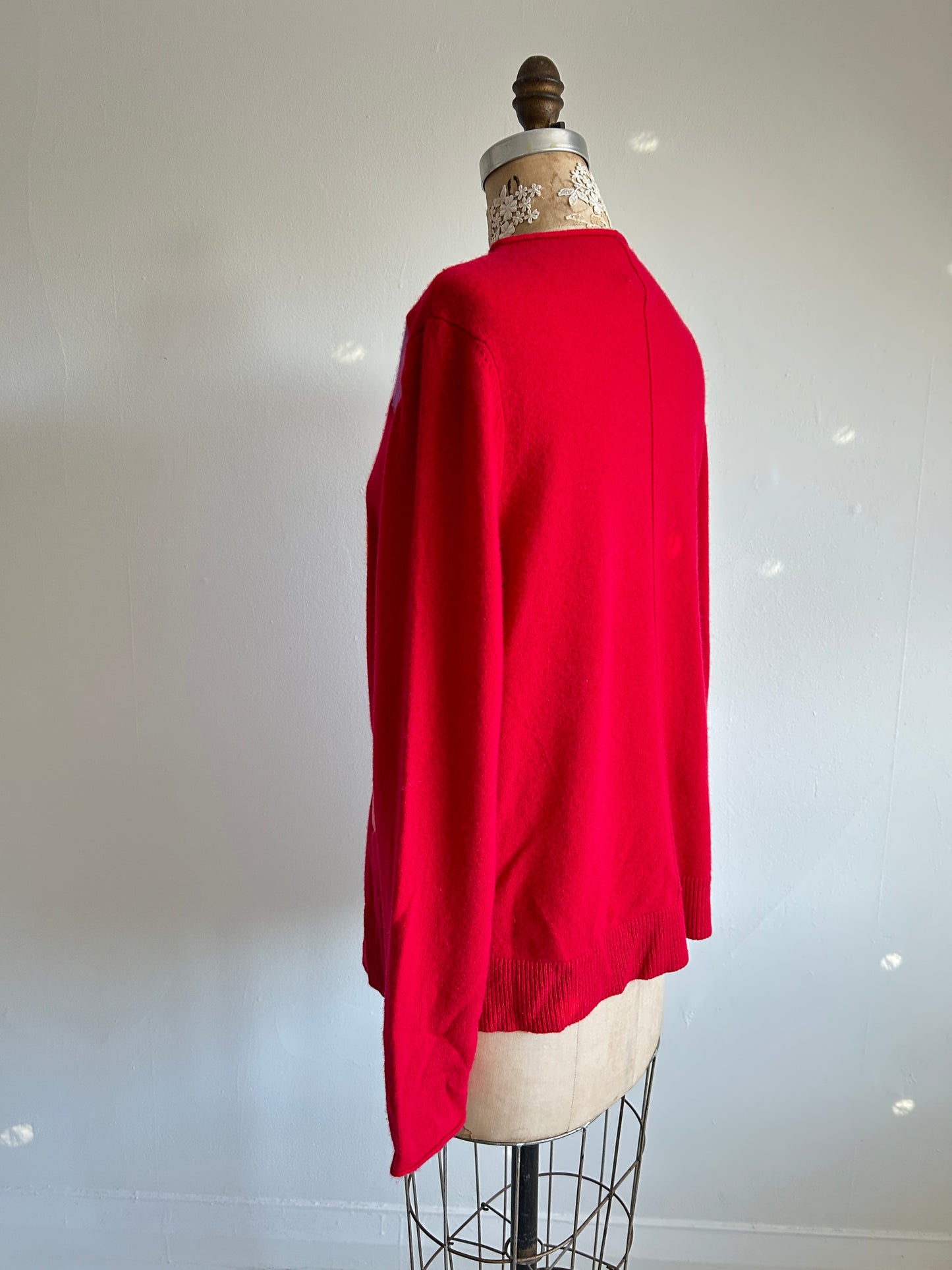 Abstract Art Patched Upcycled Cashmere Sweater XL/2X #CASX2X12