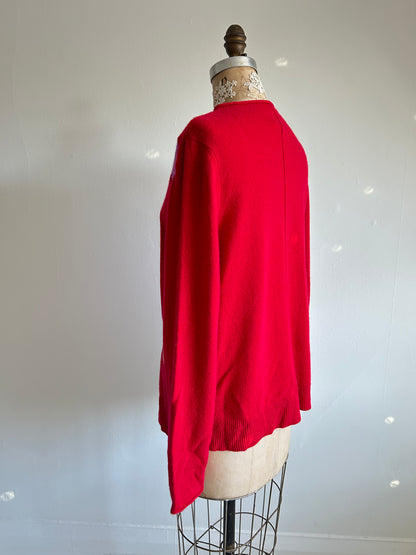 Abstract Art Patched Upcycled Cashmere Sweater XL/2X #CASX2X12