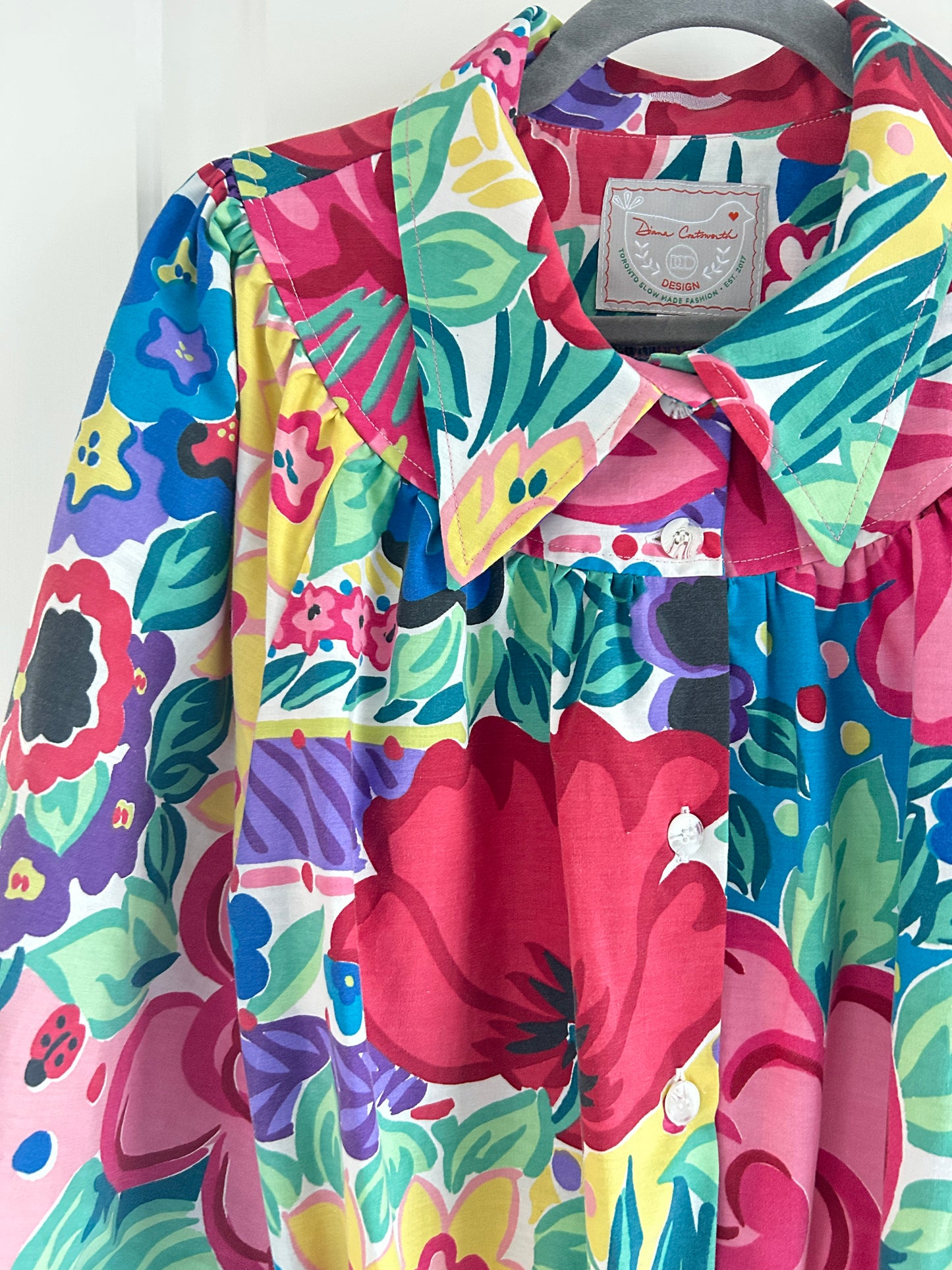 Jorgen Blouse - One of a Kind Upcycled Buttondown Size S/M & 2X/3X #JOR16