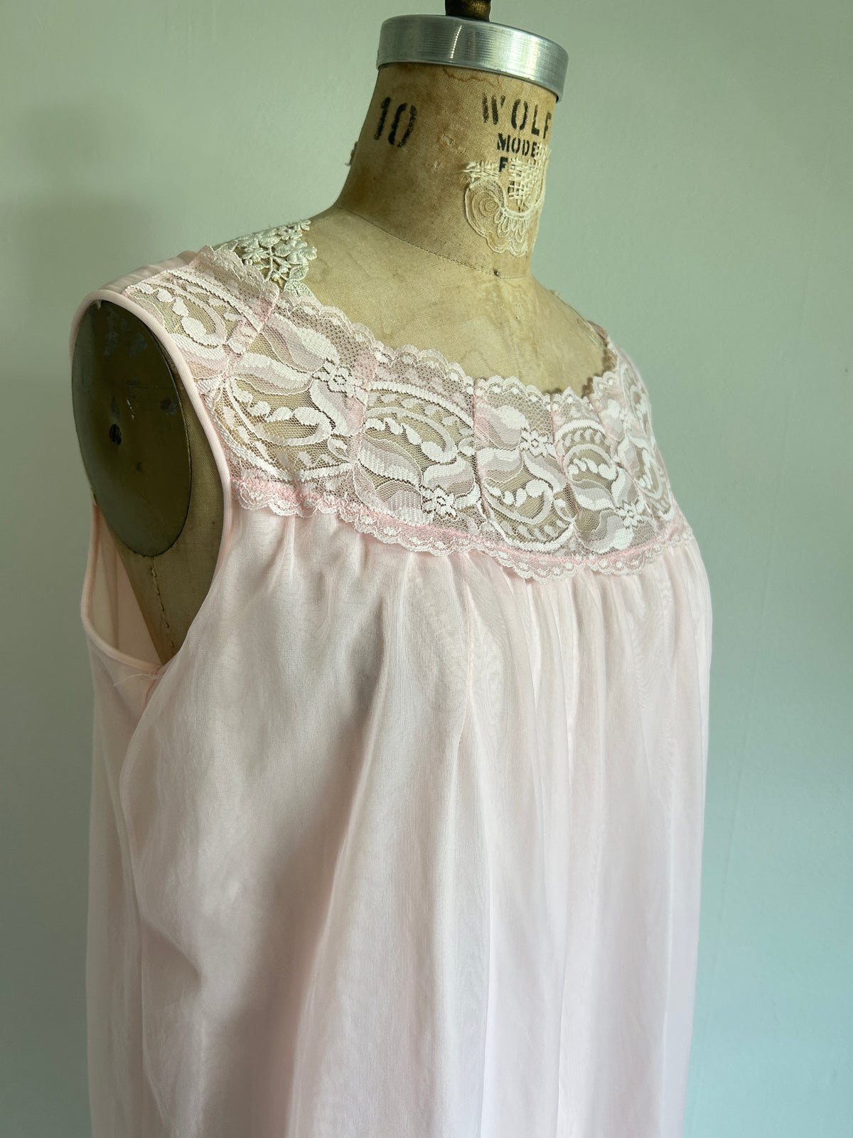 Vintage Baby Doll in Powder Pink Size L #VIN