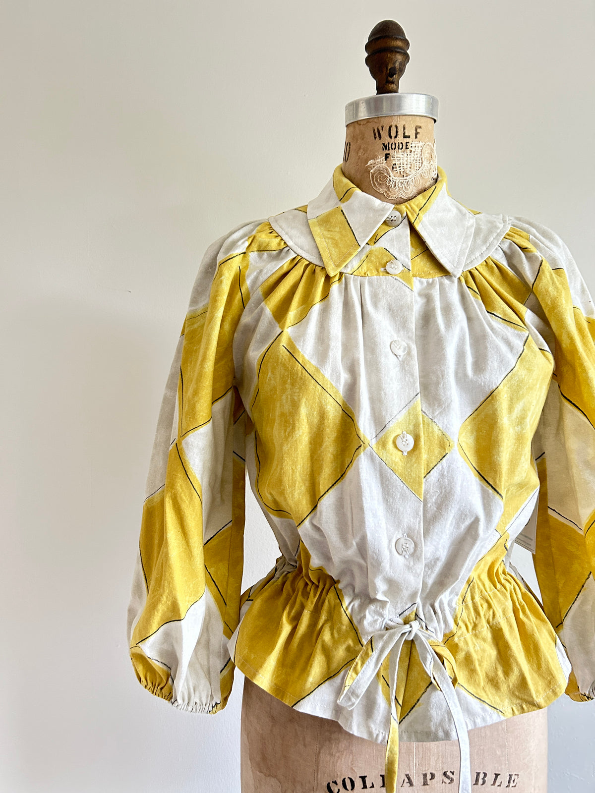 Jorgen Blouse - One of a Kind Upcycled Cotton Buttondown Size XS/S #JORXXS6