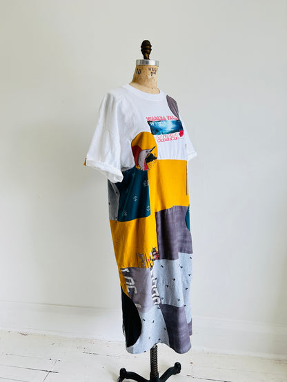 Vintage & Upcycled Tshirt Dress Size XL/2X #TDRESS1