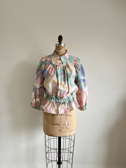 Jorgen Blouse - One of a Kind Upcycled Buttondown Size L/XL #JOR4