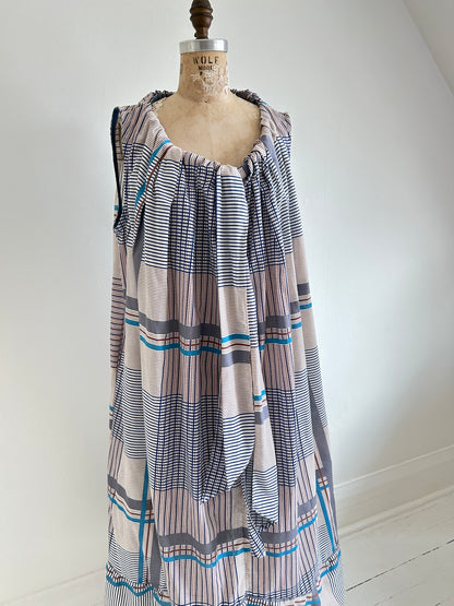 Marlowe Maxi Dress with Upcycled Cotton Blend O/S # MAR3
