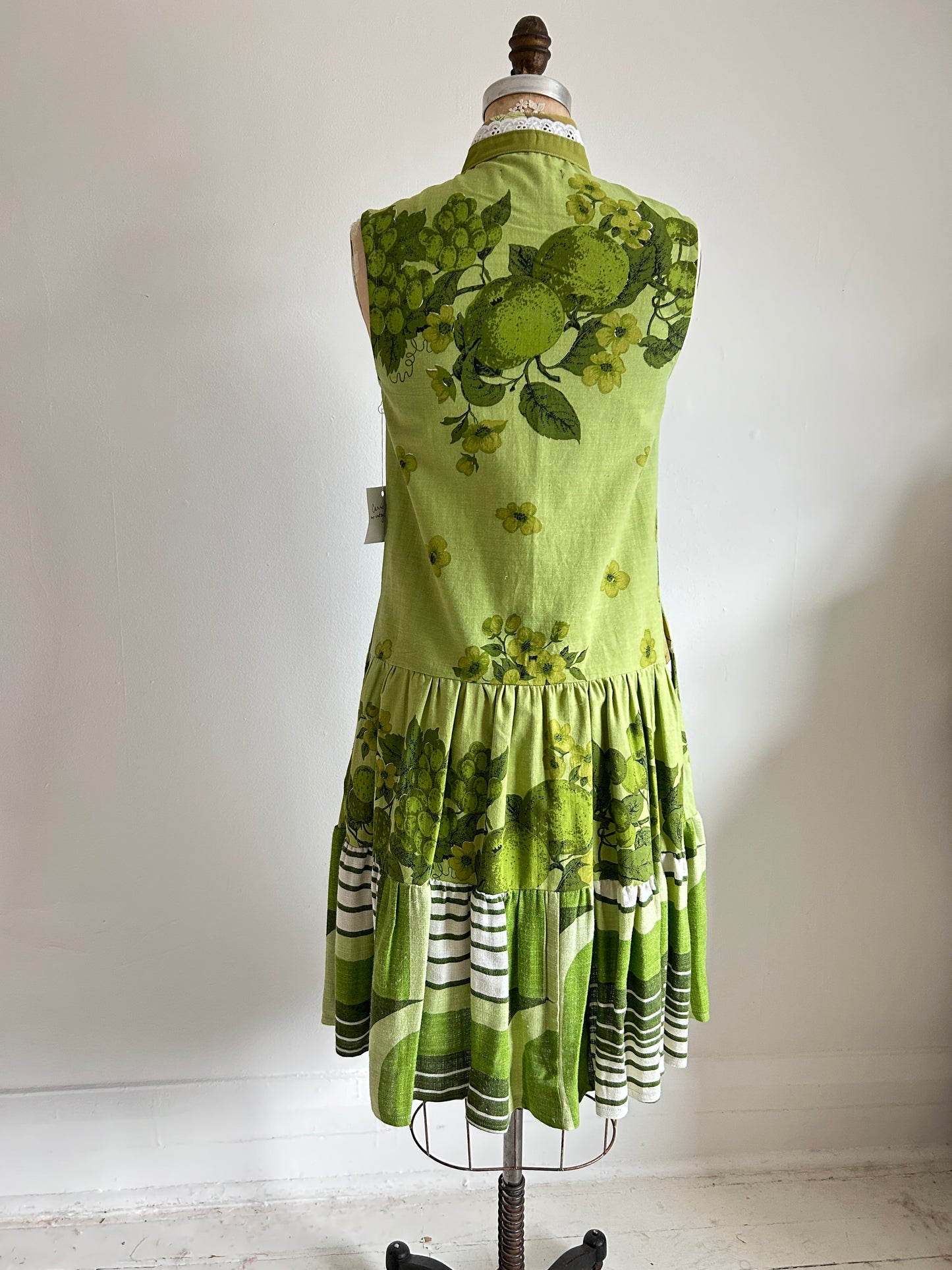 Carrie Dress - One of a Kind Vintage Cotton Tablecloths  Size XS/S #CAR6