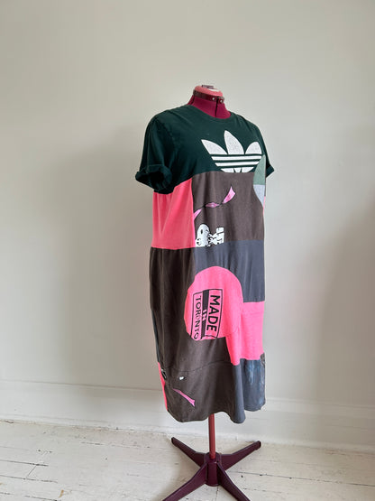 Vintage & Upcycled Tshirt Dress Size XL/2X #TDRESS6