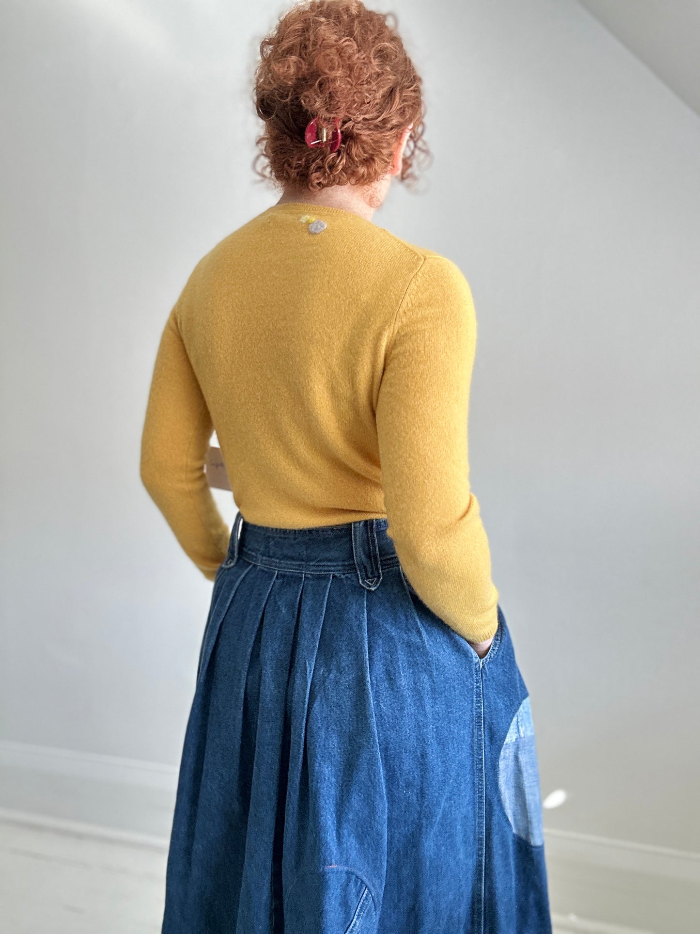 Needlefelted Confetti Cashmere Sweater S/M #CONCASSM2