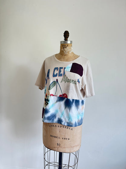 Reworked Preloved Tshirt - Circle Series Size M/L #TSHIRT14