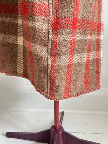 Vivianne Duster with Upcycled Vintage Wool Blanket Size 2X/3X #VIVW21