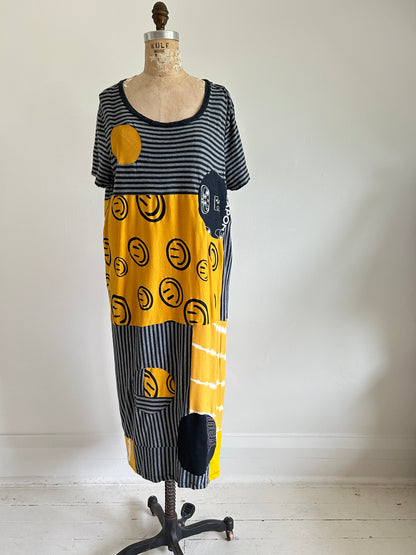 Vintage & Upcycled Tshirt Dress Size XL/2X #TDRESS6