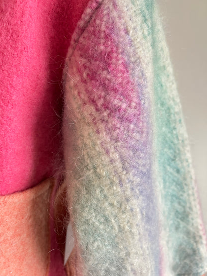 Vivianne Cropped Jacket with Upcycled Vintage Wool Size S/M #CVCWSM58