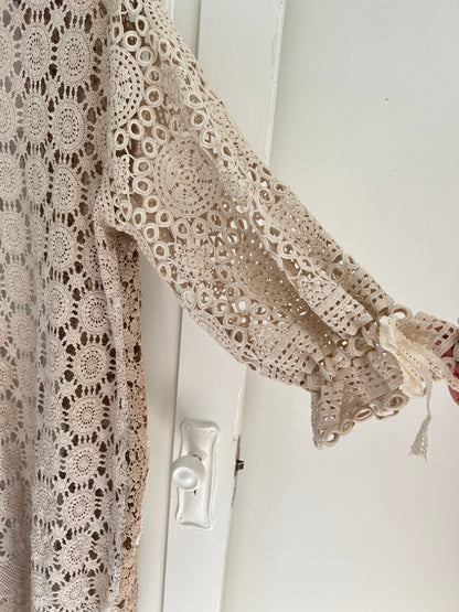 Vivianne Duster Vintage Crochet Size XL/2X #VIVCR5