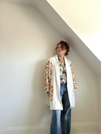 Vivianne Jacket with Upcycled Vintage Chenille Size XL/2X #CVJCHX2X20
