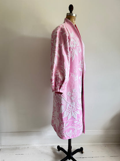 Vivianne Duster with Upcycled Throw Blanket Size S/M & XL/2X #CVDT1