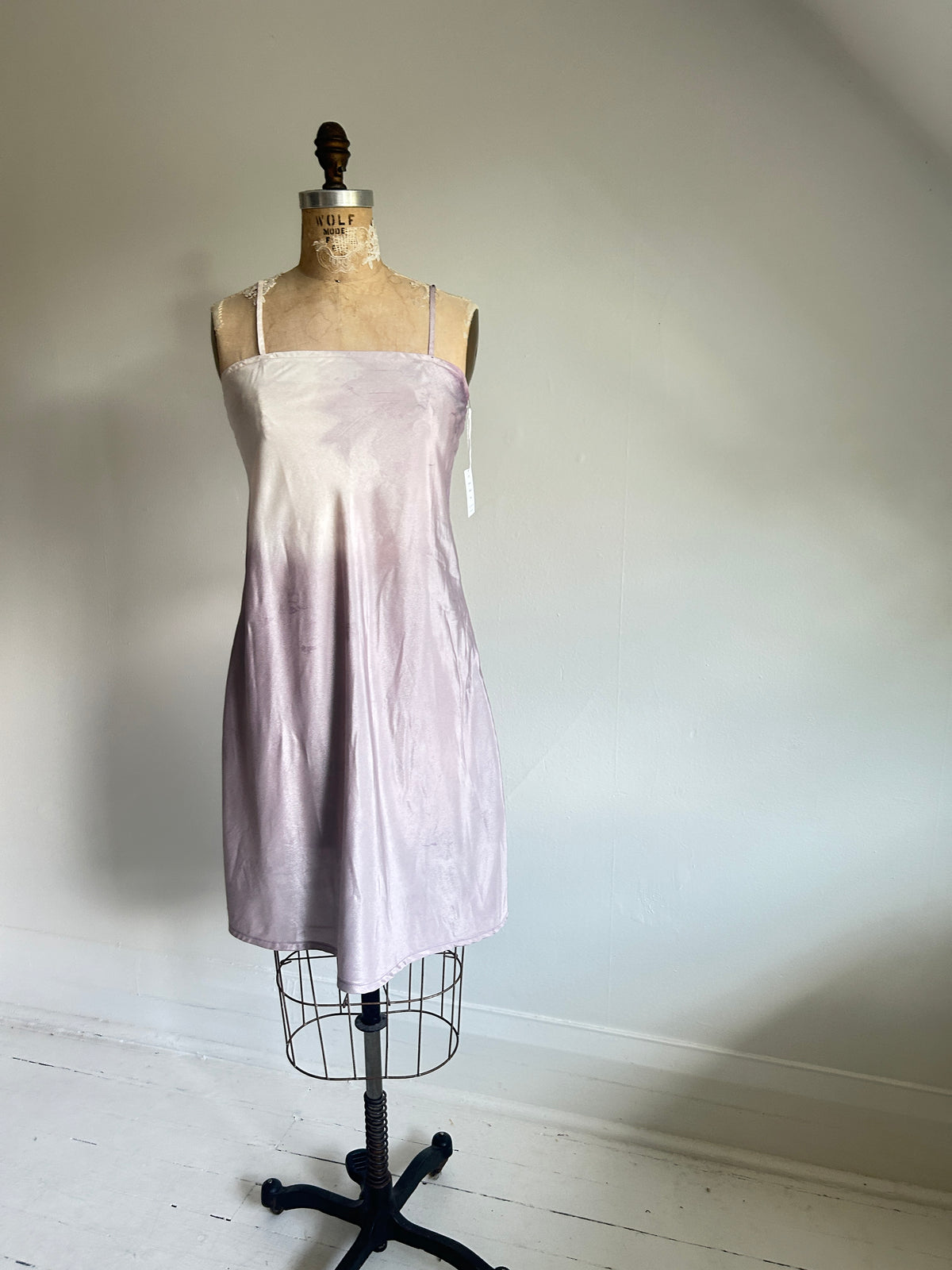 Hand Dyed Vintage Handmade Slip Dress Size XS #VIN14