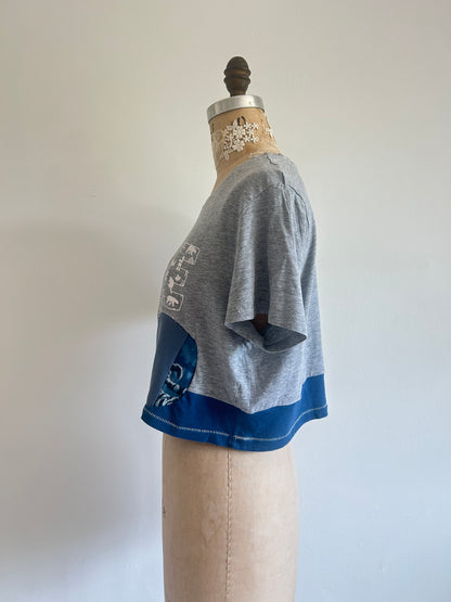 Reworked Preloved Canada Iron On Tshirt - Circle Series Size S/M #TSHIRT11