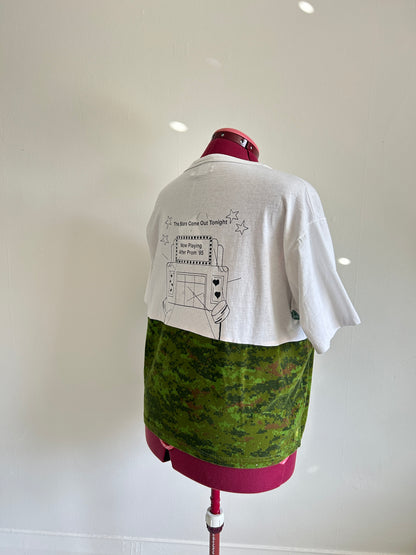 Reworked Preloved Tshirt - Circle Series Size 2X/3X #TSHIRT17