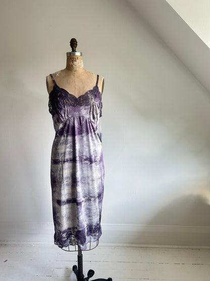 Hand Dyed Vintage Slip Dress Size XL #VIN8