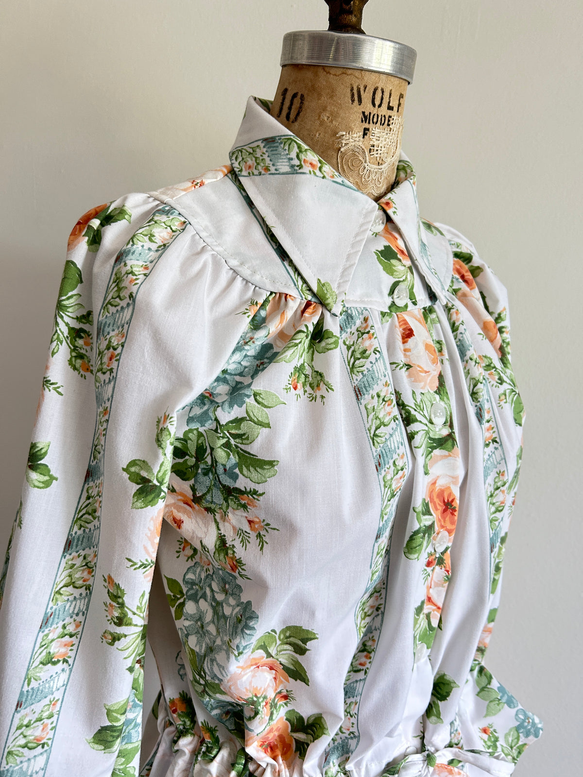 Jorgen Blouse - One of a Kind Upcycled Buttondown Size S/M #JORSM2