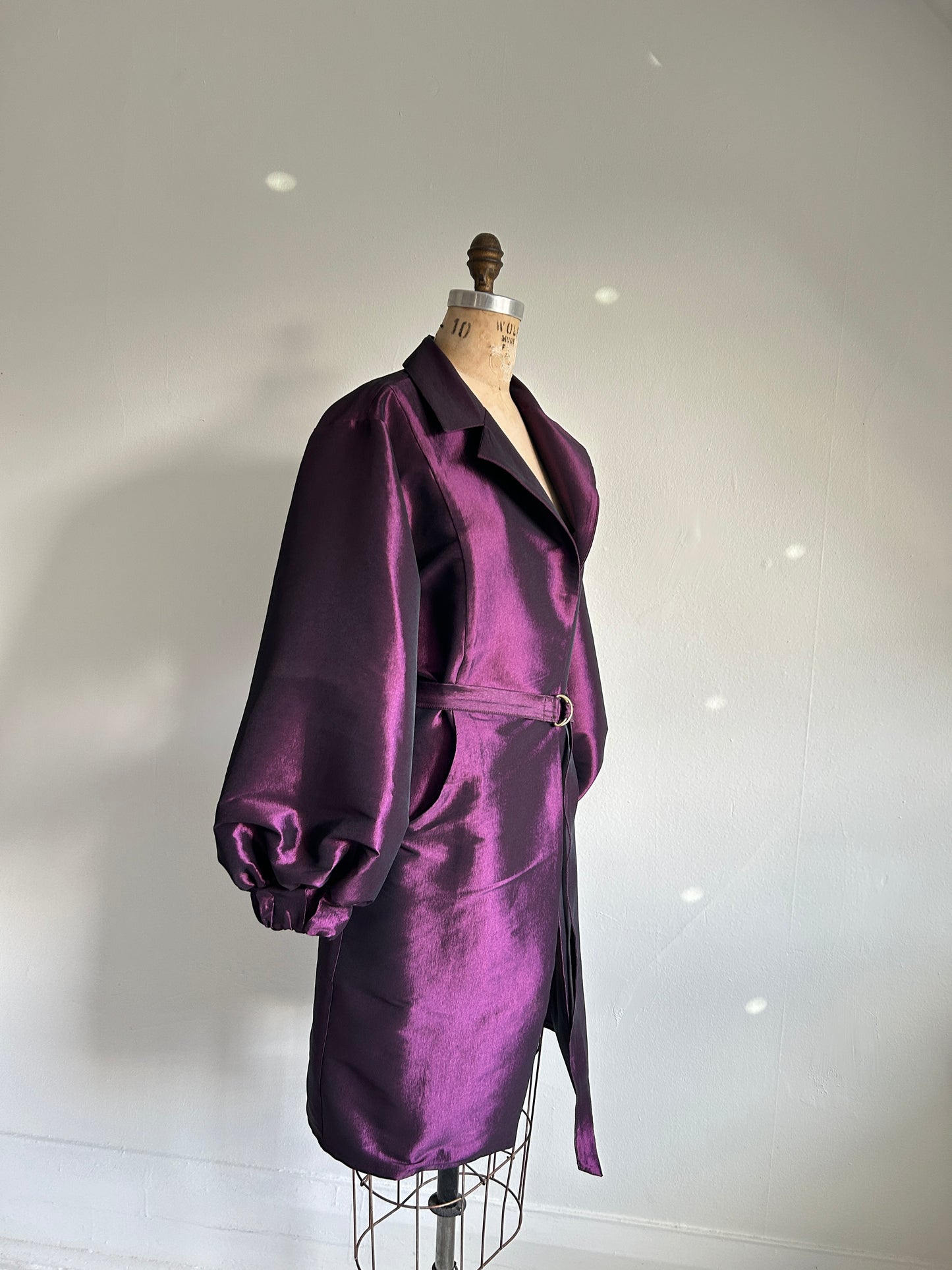 Edit Trench with Lightweight Tafetta Orchid Sizes XS-3X #CTEOR