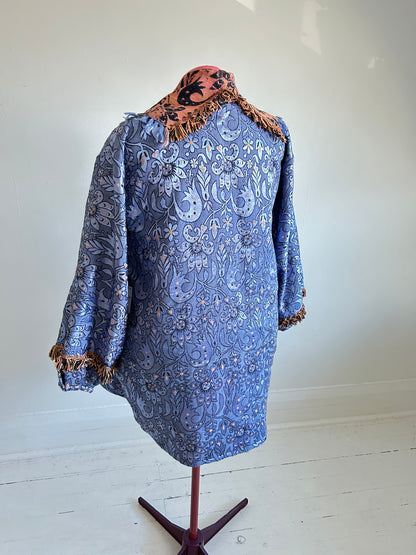 Vivianne Jacket with Upcycled Throw Blanket Size 2X/3X #CVCT23X24