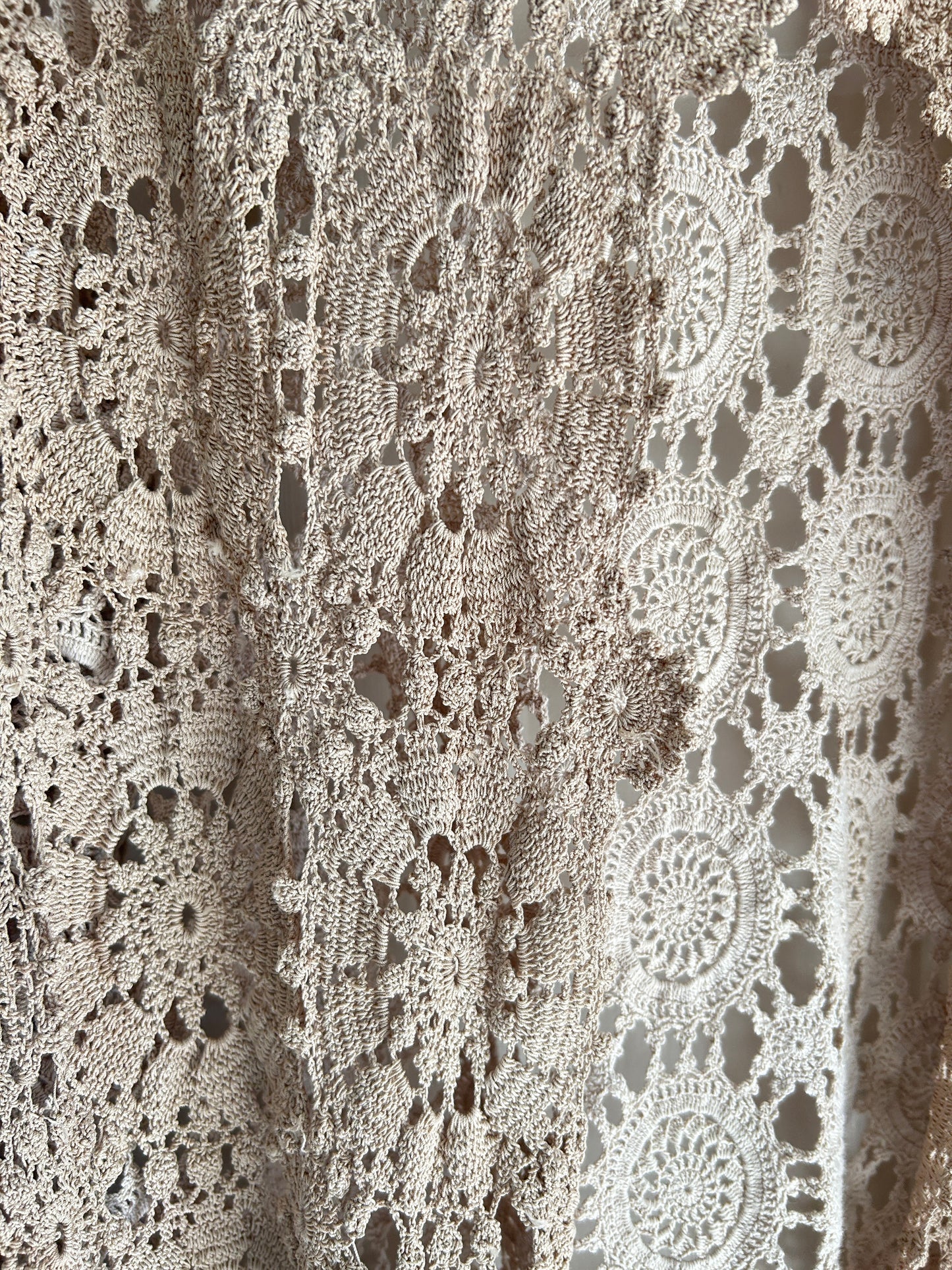 Vivianne Duster Vintage Crochet Size XL/2X #VIVCR5