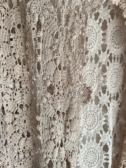 Vivianne Duster Vintage Crochet Size XL/2X #VIVCR5