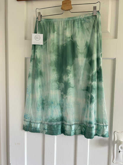 Hand Dyed Vintage Slip Skirt Size M/L #VIN21