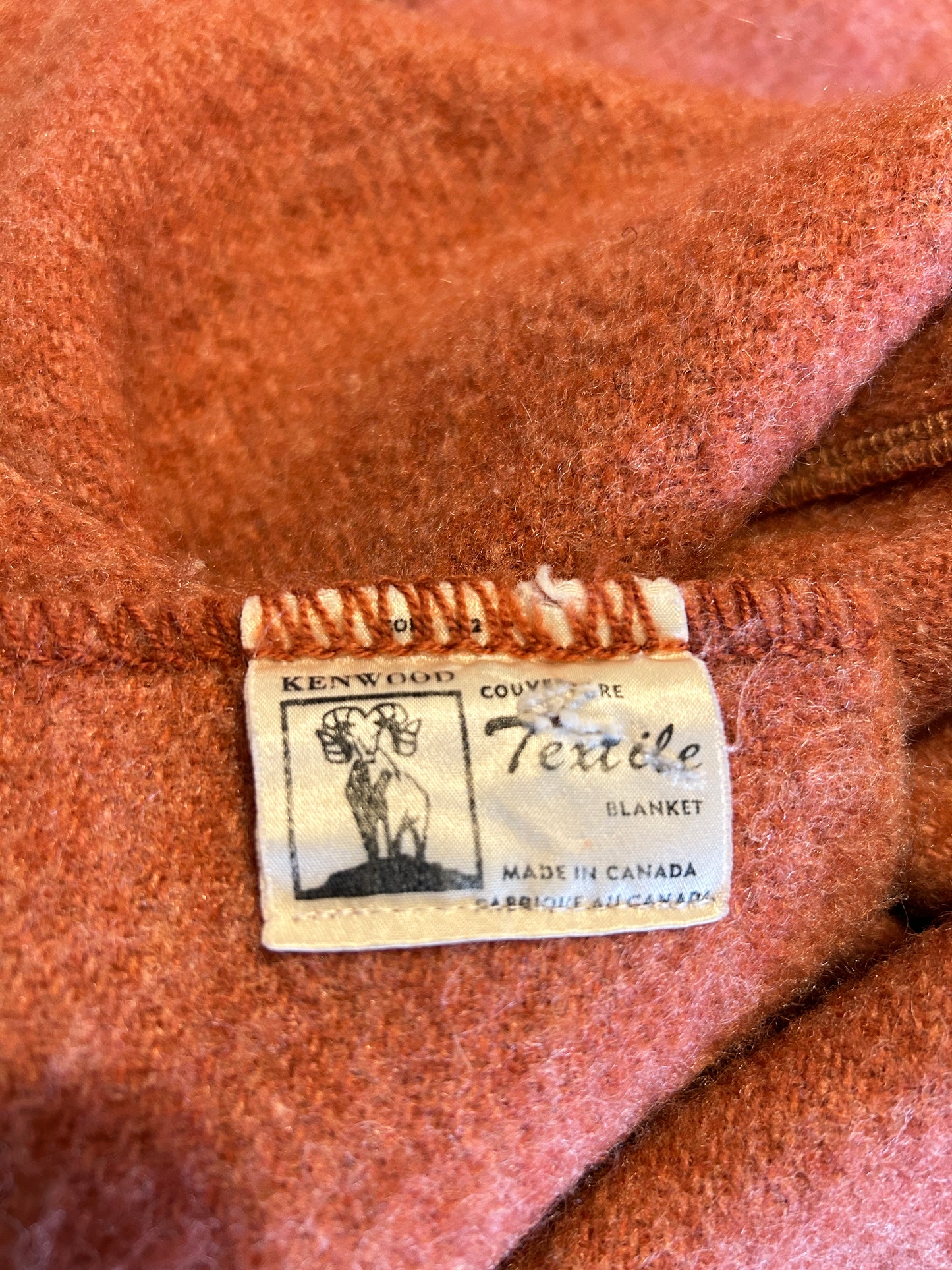 Vivianne Duster with Upcycled Vintage Kenwood Wool Blanket Size S/M #CVDWSM59