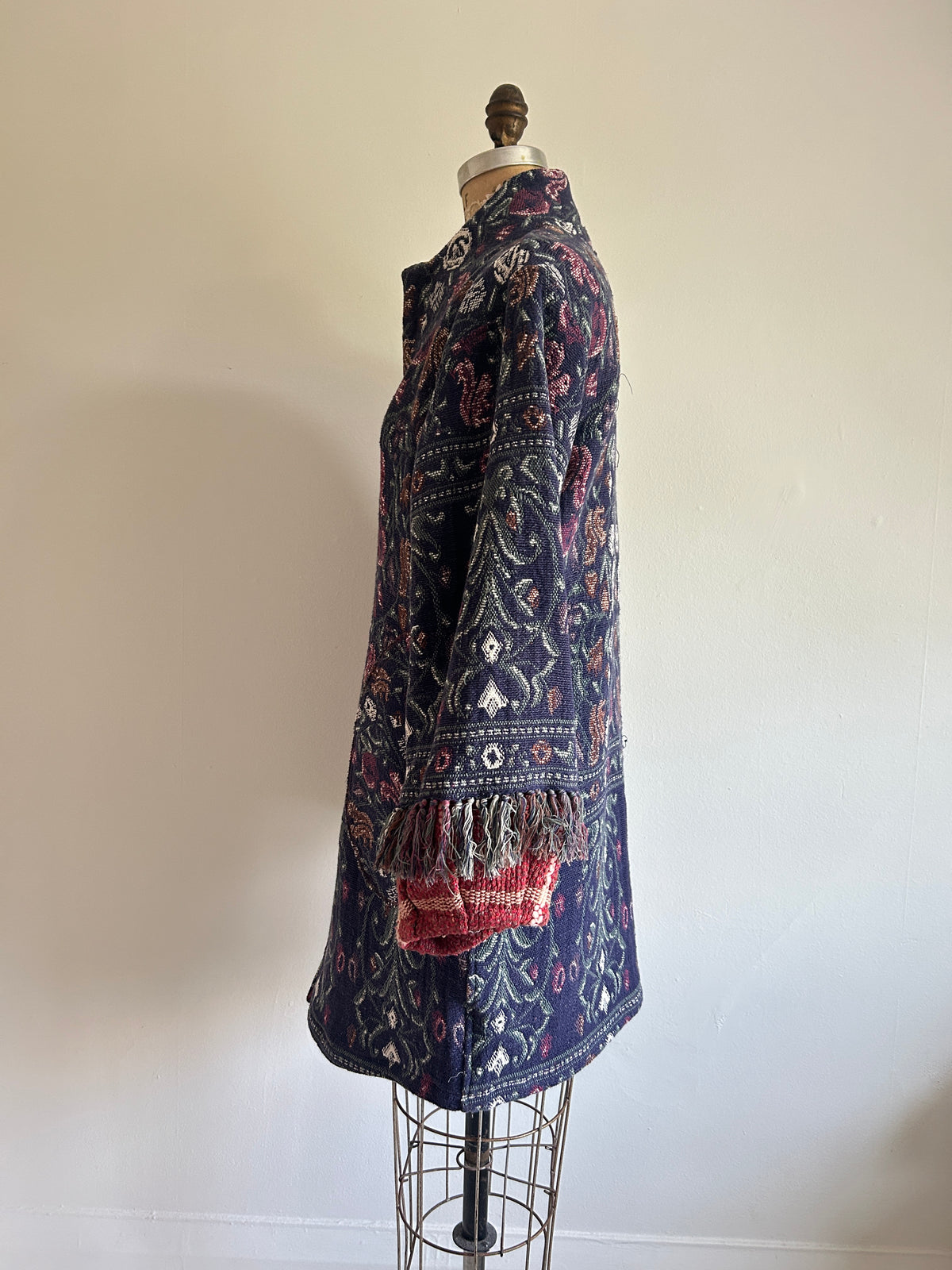 Billie Zip Up Jacket with Upcycled Throw Blankets Size XS/S #BILLJXSS