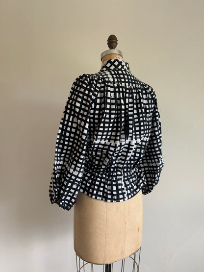 Jorgen Blouse - One of a Kind Upcycled Buttondown Size S/M & 2X/3X #JOR11