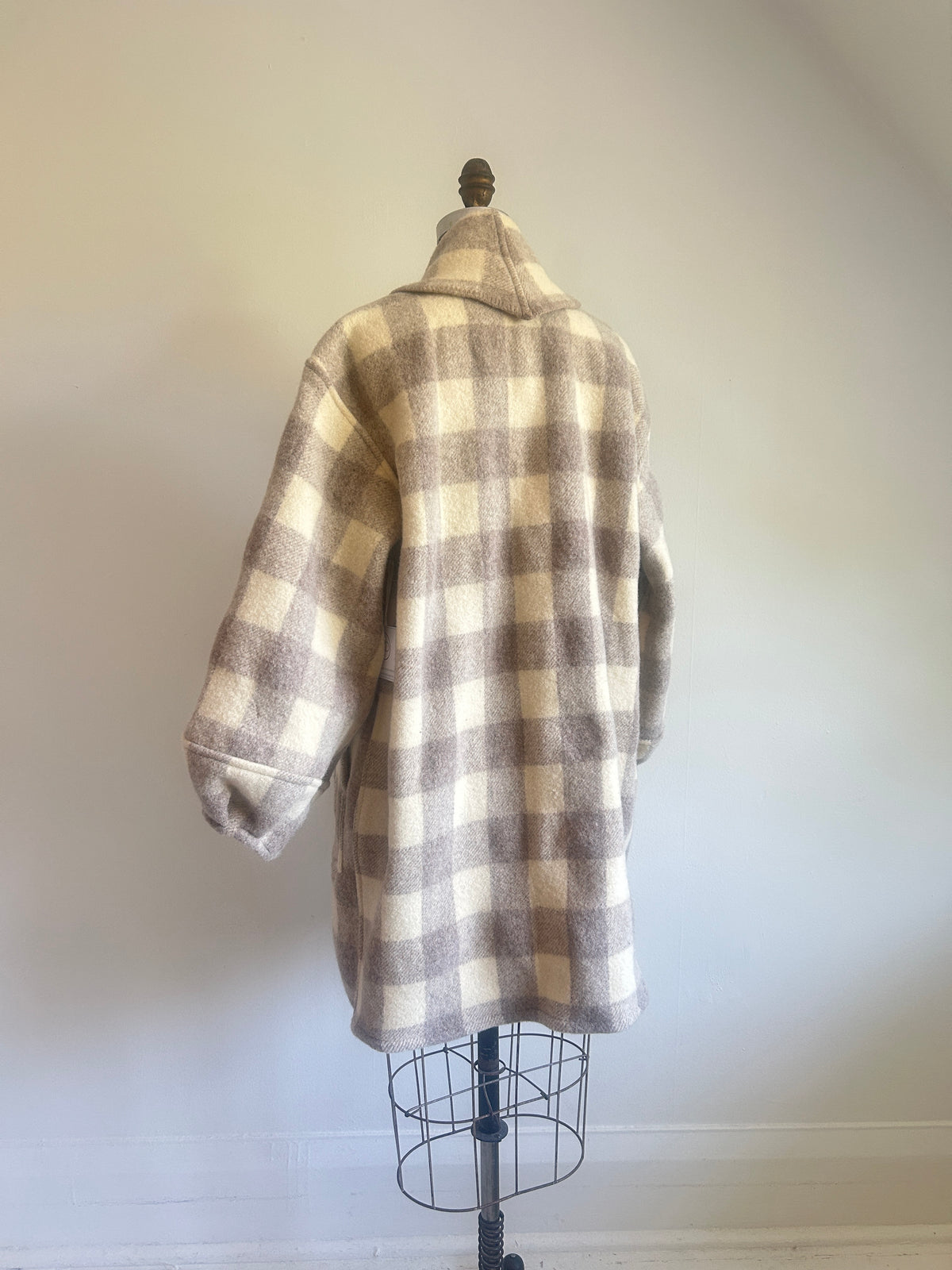 Vivianne Jacket with Upcycled Vintage Wool Blanket Size M/L #CVJWML6