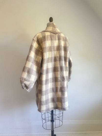Vivianne Jacket with Upcycled Vintage Wool Blanket Size M/L #CVJWML6