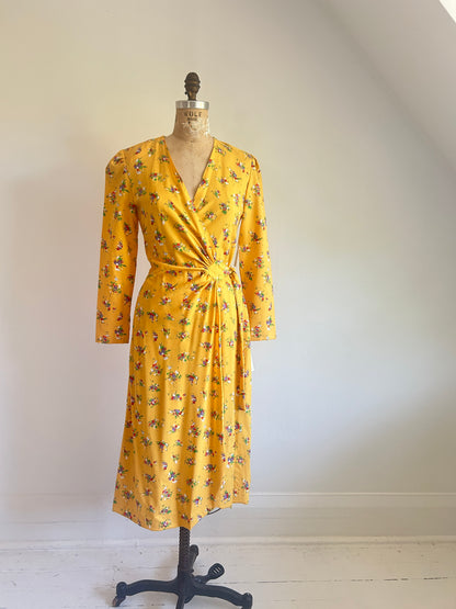 Vintage 80s Wrap Dress Size XS/S #VIN23
