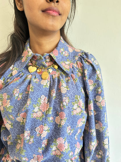 Jorgen Blouse - One of a Kind Upcycled Cotton Buttondown Size XS #JOR1