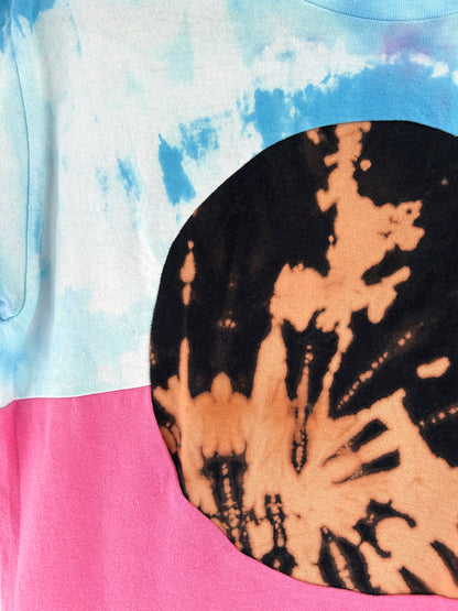 Reworked Preloved Tshirt - Circle Series Size XS/S #TSHIRT2