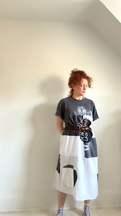Vintage & Upcycled Tshirt Dress Size L/XL #TDRESS3