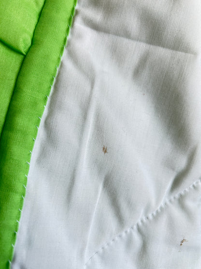 Vivianne Cropped Jacket Upcycled Vintage Handmade Cat Quilt  Size M/L #VIVQ11