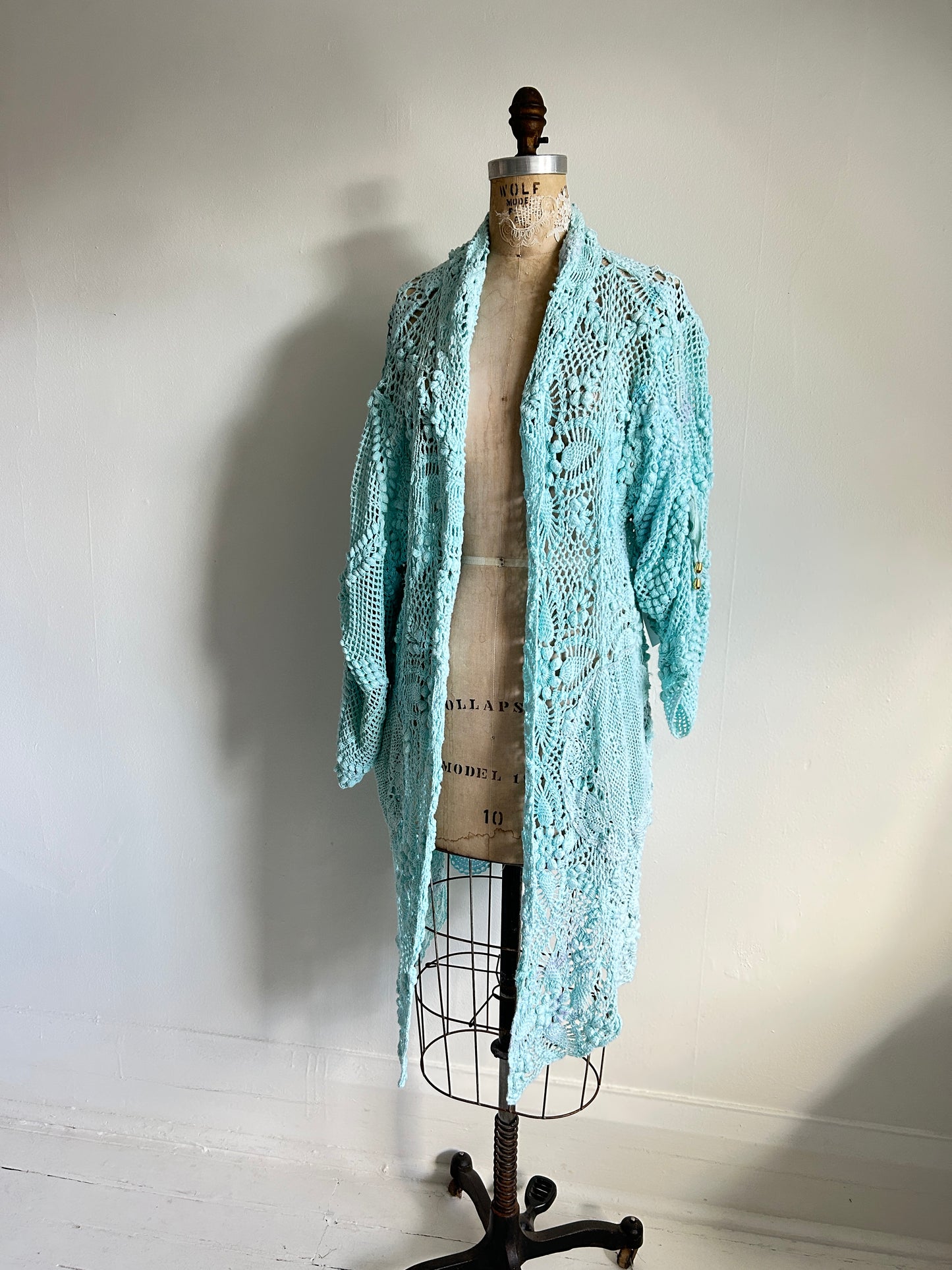 Vivianne Jacket Vintage Crochet Size XL/2X #VIVCR10