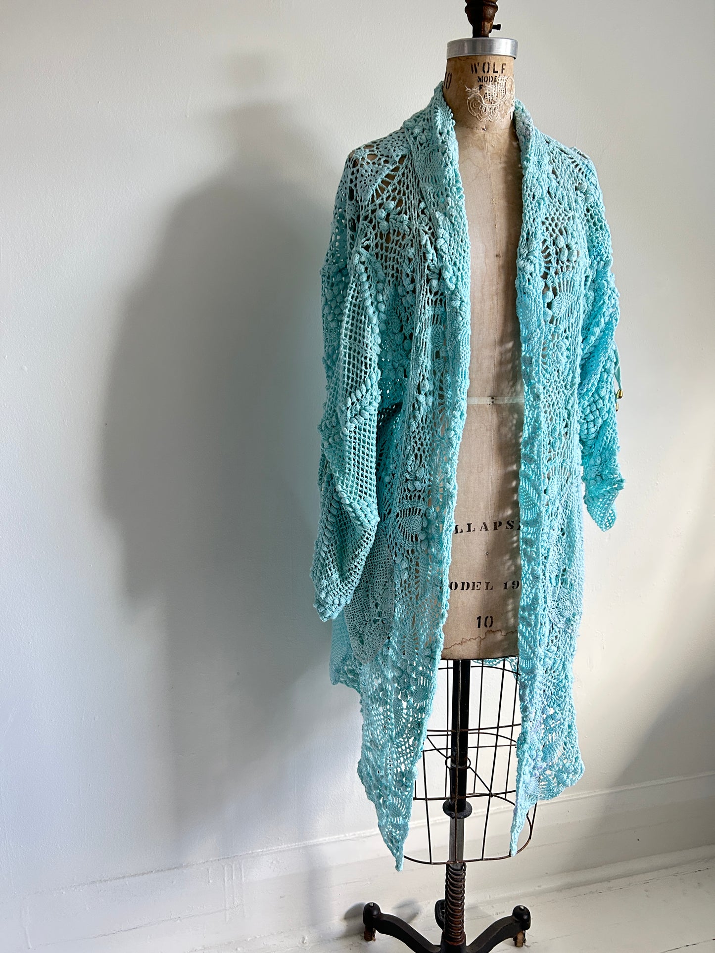 Vivianne Jacket Vintage Crochet Size XL/2X #VIVCR10