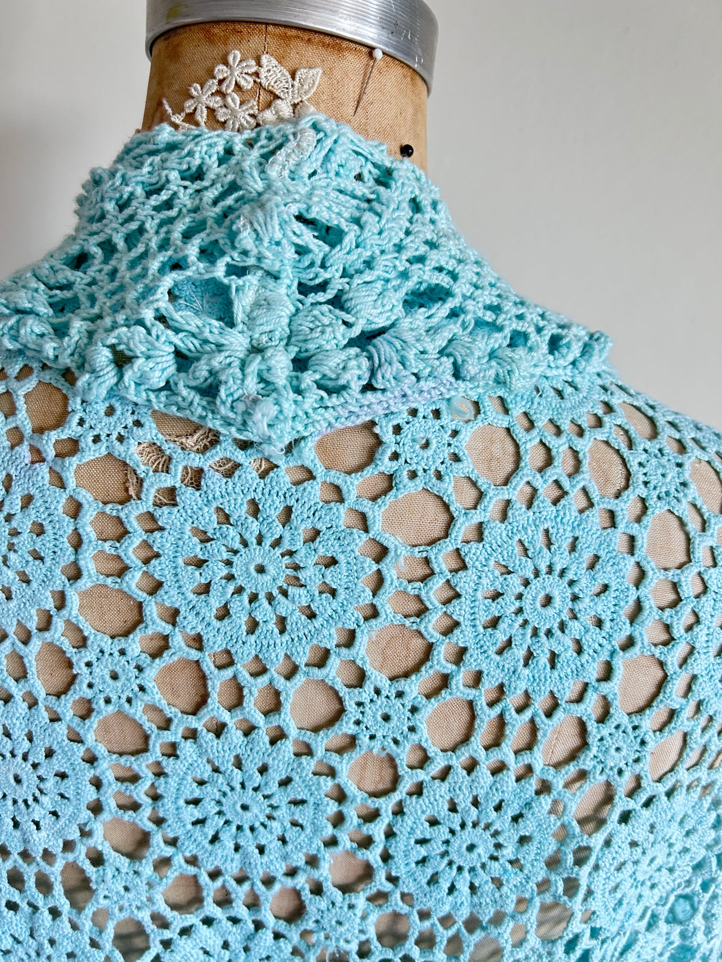 Vivianne Jacket Vintage Crochet Size XL/2X #VIVCR10