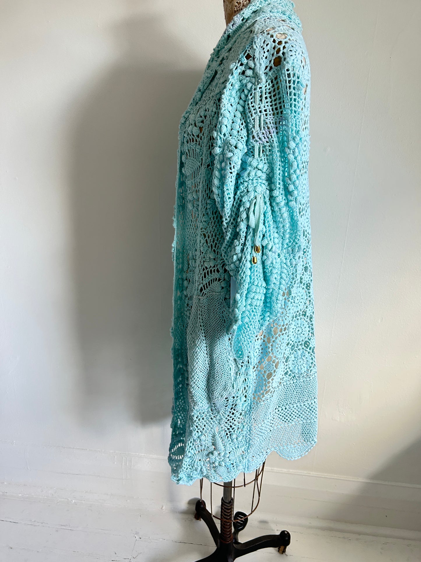 Vivianne Jacket Vintage Crochet Size XL/2X #VIVCR10