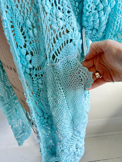 Vivianne Jacket Vintage Crochet Size XL/2X #VIVCR10