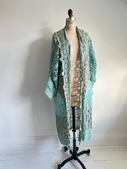 Vivianne Duster Vintage Crochet Size XL/2X #VIVCR5