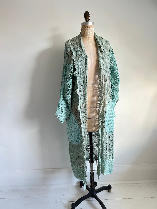 Vivianne Duster Vintage Crochet Size XL/2X #VIVCR5