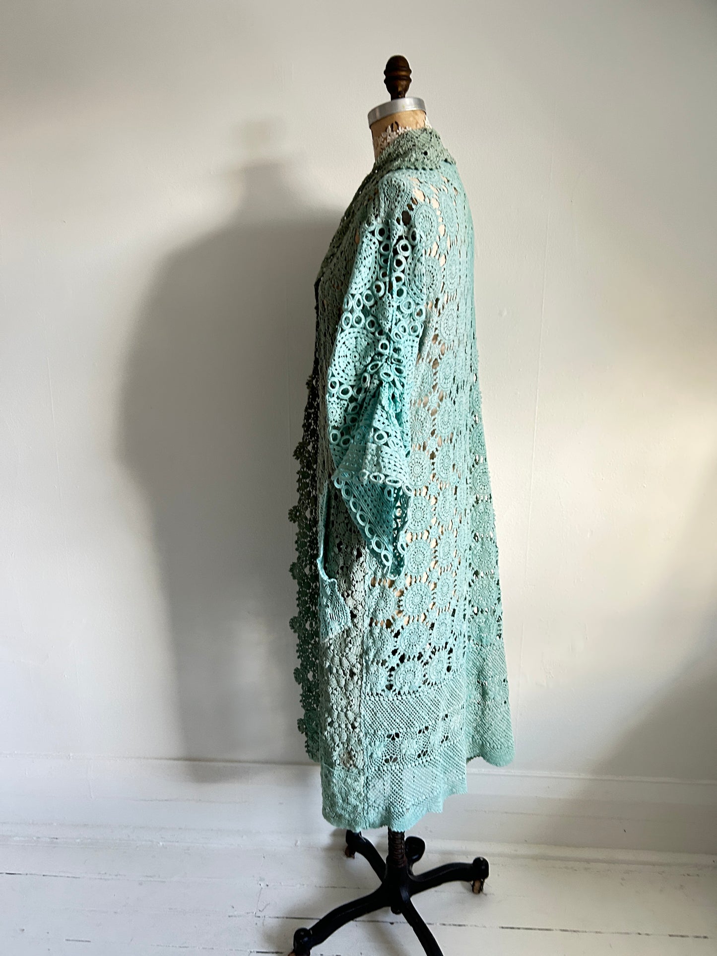 Vivianne Duster Vintage Crochet Size XL/2X #VIVCR5