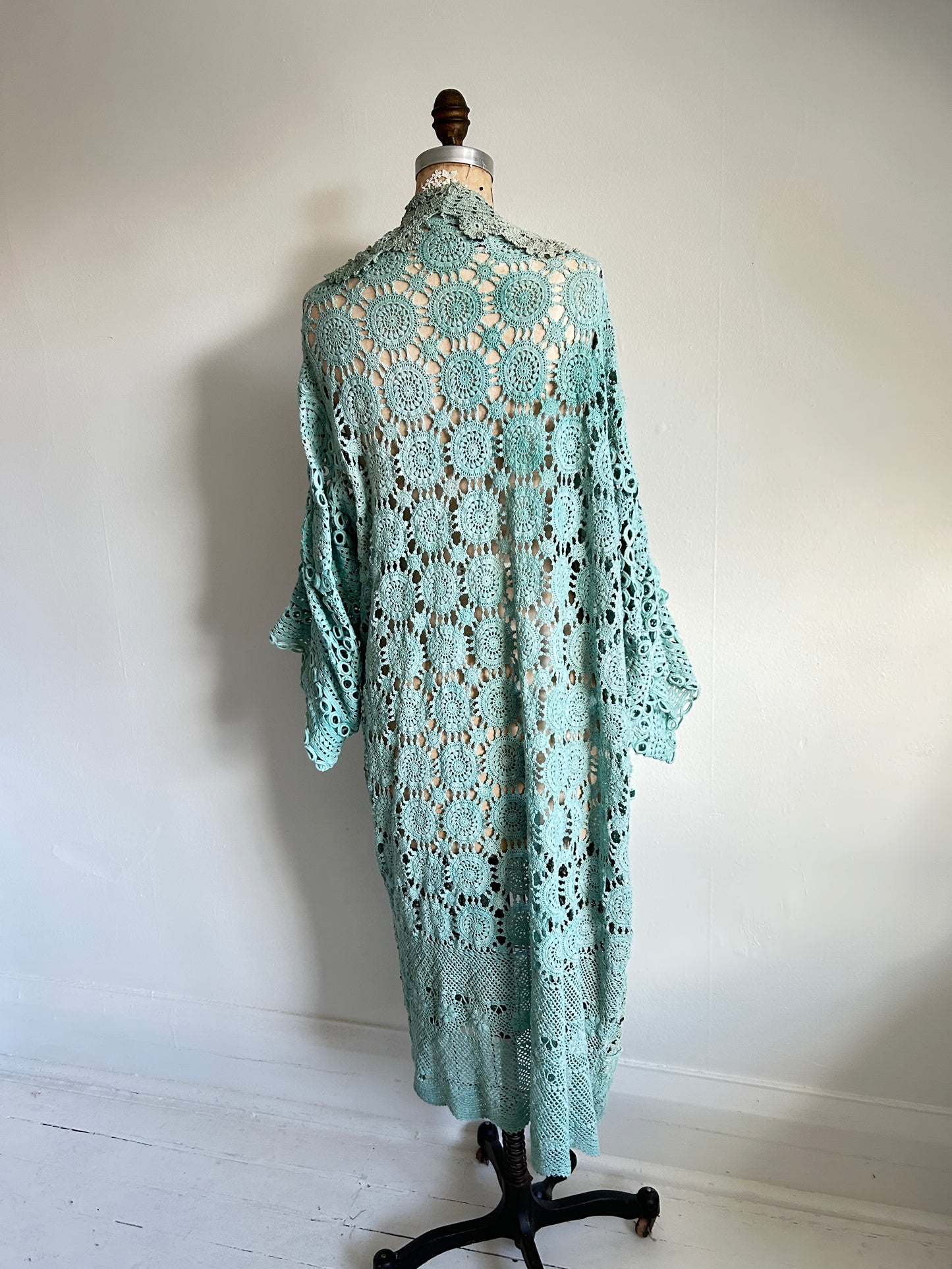 Vivianne Duster Vintage Crochet Size XL/2X #VIVCR5