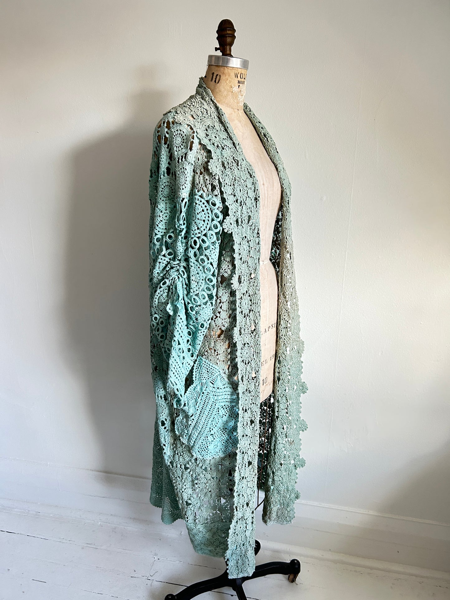 Vivianne Duster Vintage Crochet Size XL/2X #VIVCR5